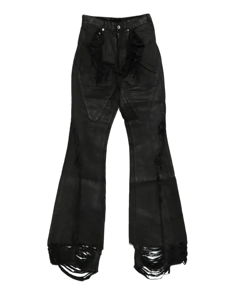 DRKSHDW by Rick Owens frayed jeans - Schwarz Schwarz