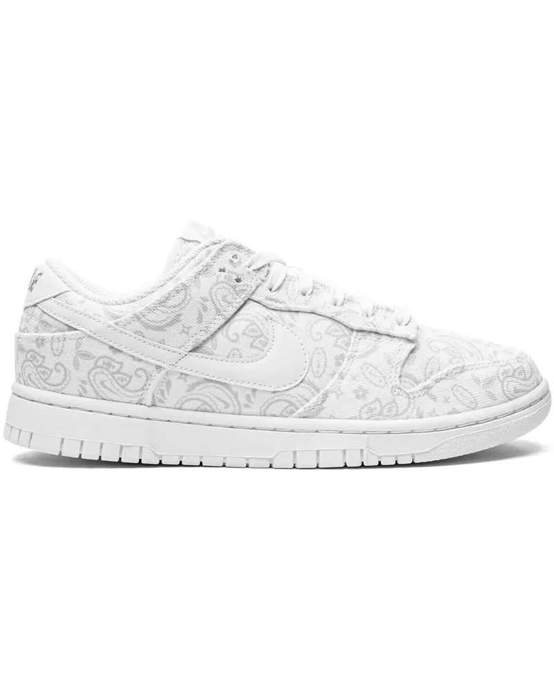Nike Dunk Low White Paisley Sneakers - Weiß Weiß
