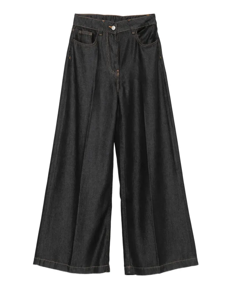 NUDE Jeans mit weitem Bein - Schwarz Schwarz
