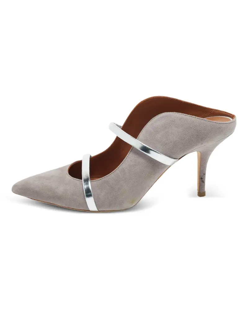 Malone Souliers Maureen Mules mit geschwungenem Riemen - Grau Grau