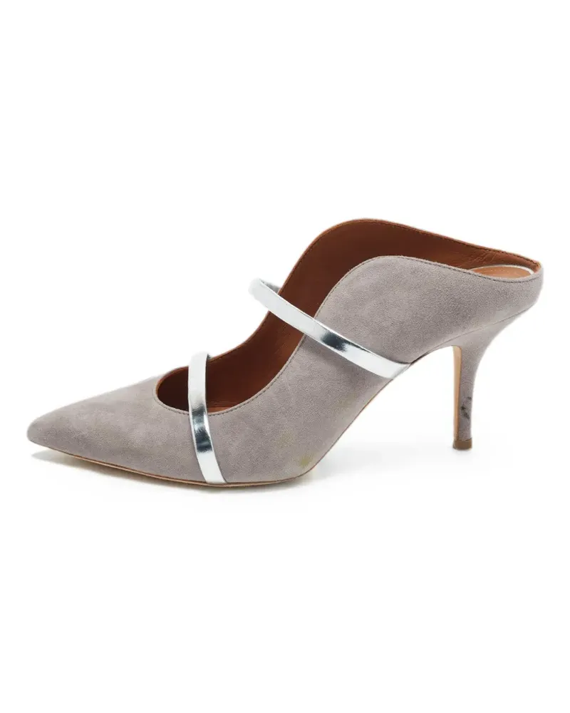 Malone Souliers Maureen curved strap mules - Grau Grau