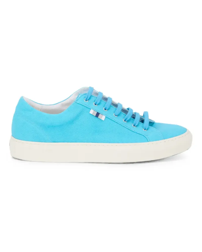 Fedeli lace-up cotton sneakers - Blau Blau