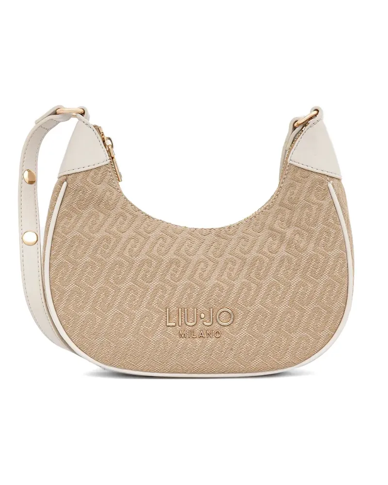 Liu Jo Schultertasche mit Monogramm - Nude Nude