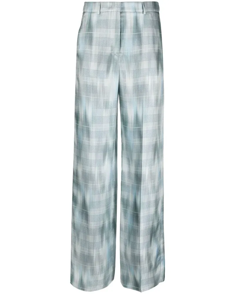 Giorgio Armani Hose mit Prince of Wales-Karo - Blau Blau