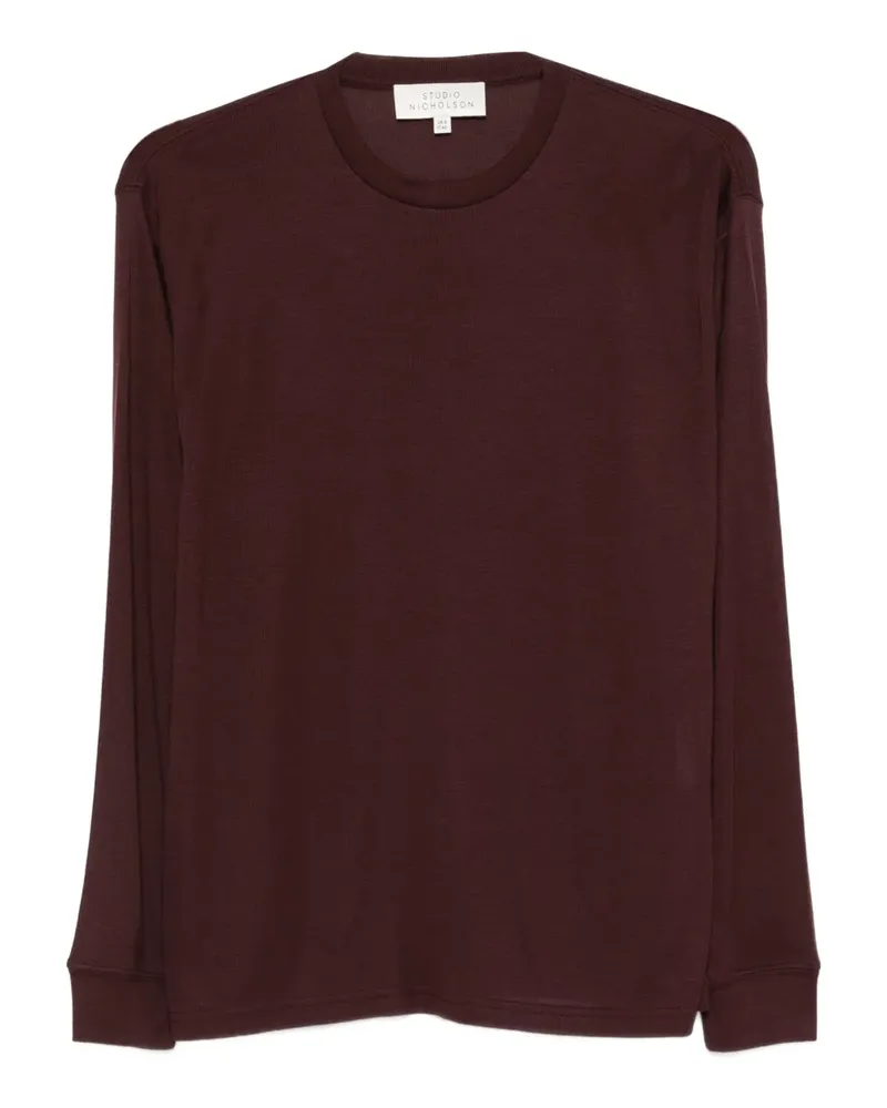 Studio Nicholson Simmons Langarmshirt - Rot Rot