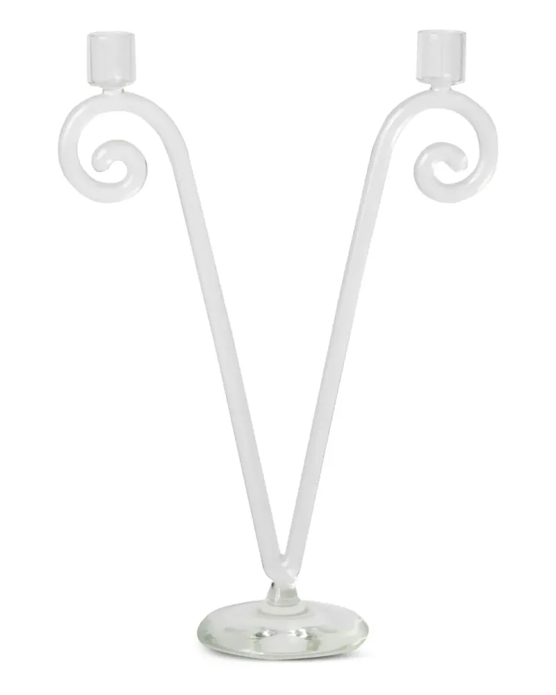 Sophie Lou Jacobsen Spiral Kerzenhalter mit Doppelsteg - Nude Nude
