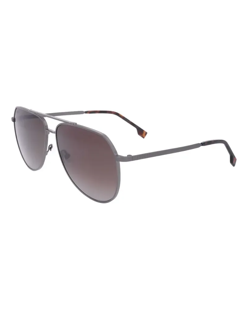 HUGO BOSS Pilotenbrille mit Doppelsteg - Grau Grau