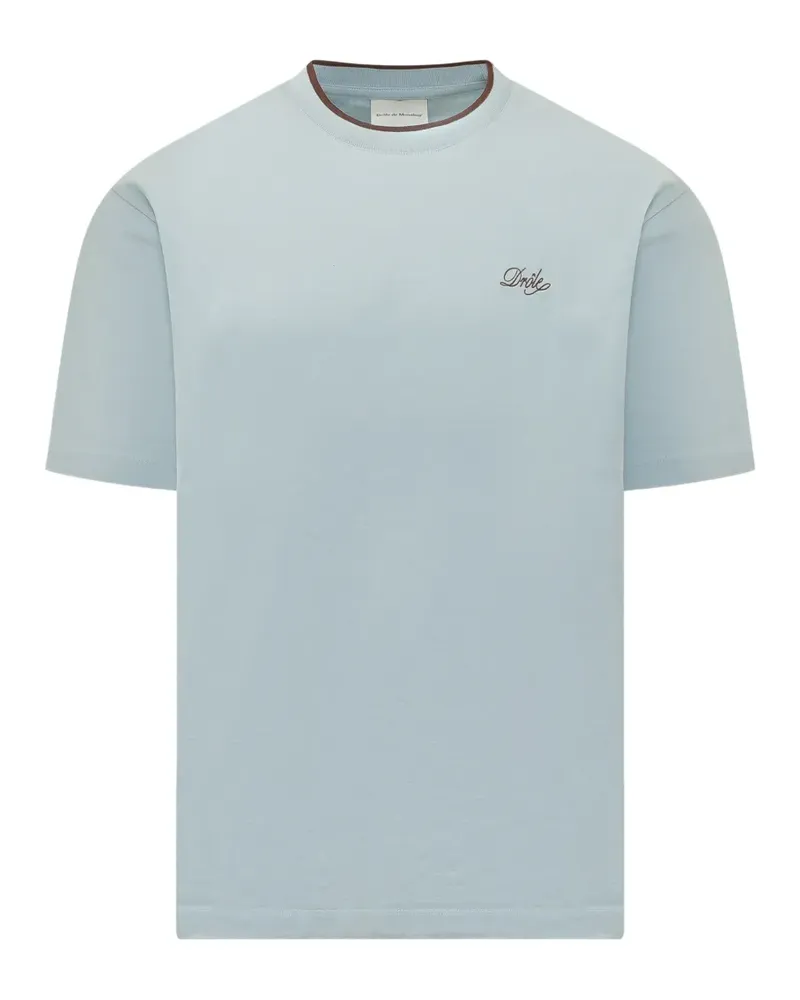 Drôle de Monsieur trim-detail T-shirt - Blau Blau