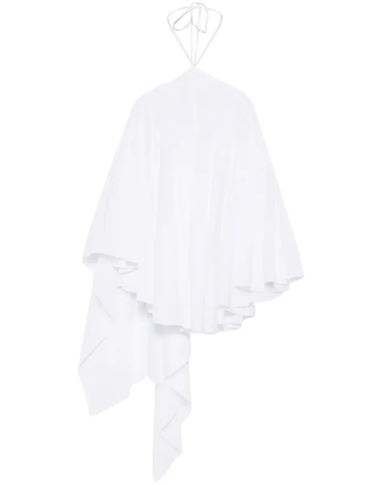 Jacquemus Gerüschtes Triangle Minikleid - Weiß Weiß