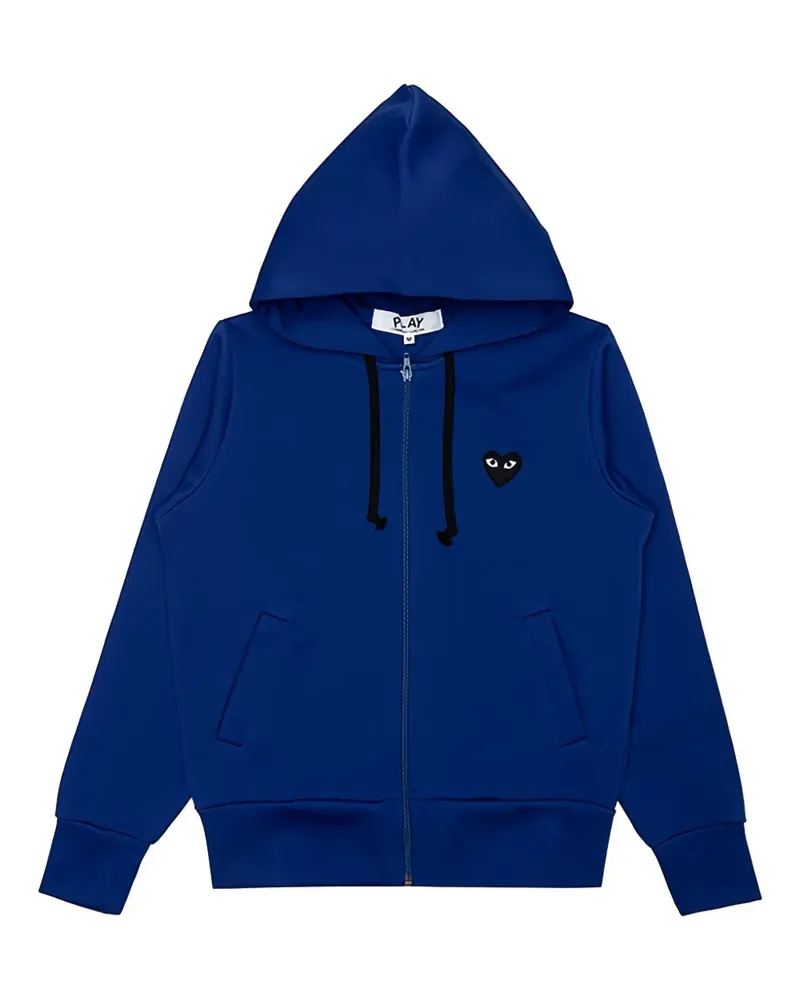 Comme des Garçons Kapuzenjacke mit Herzmotiv - Blau Blau