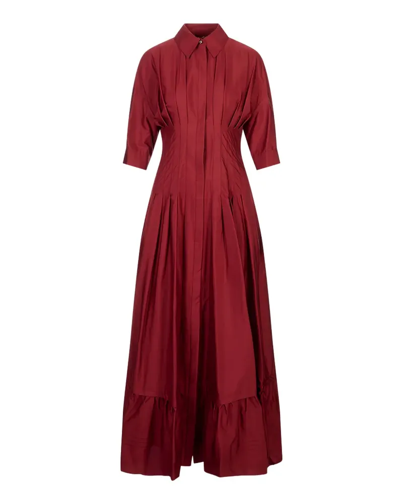 Max Mara Cera pleated maxi dress - Rot Rot