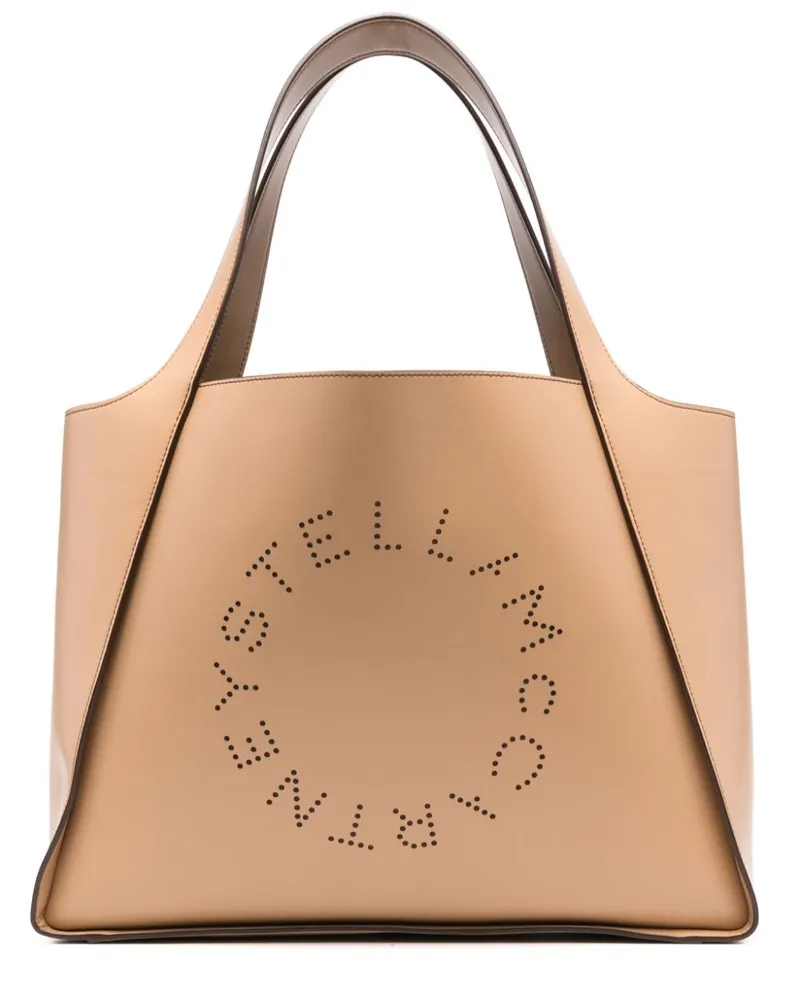 Stella McCartney Tote Bag mit Logo - Braun Braun