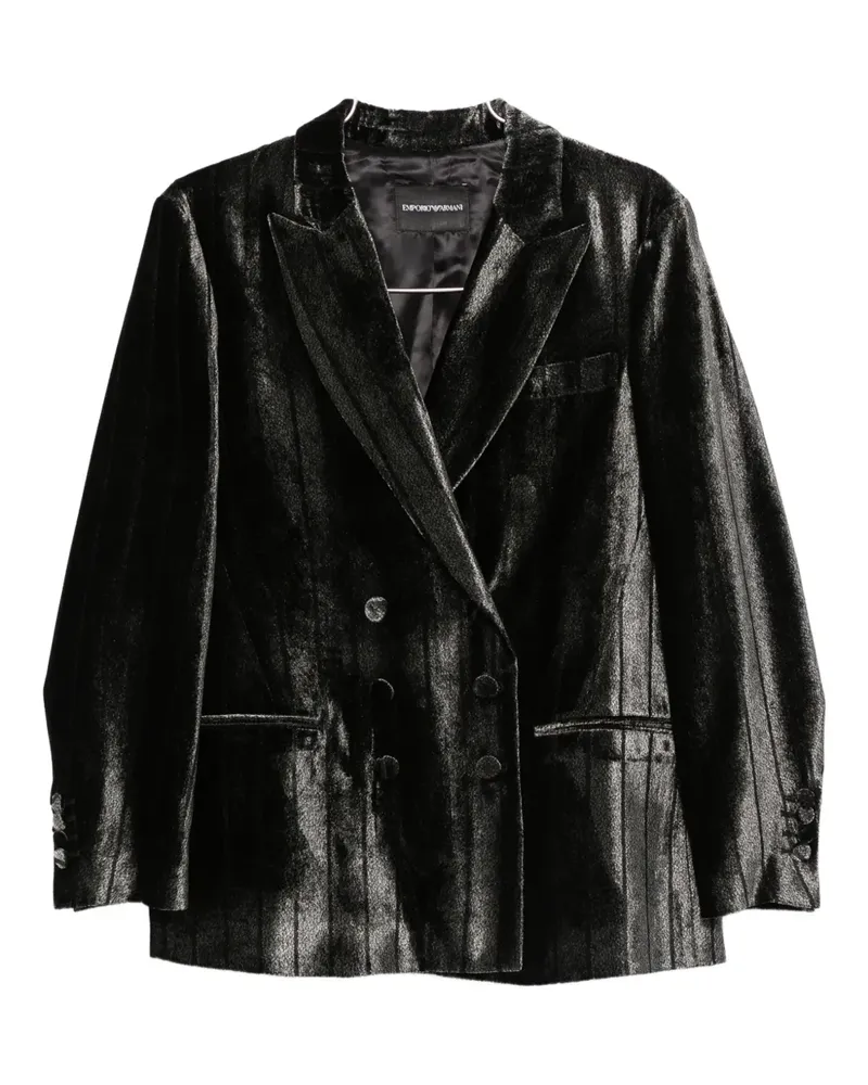 Emporio Armani double-breasted jacket - Schwarz Schwarz