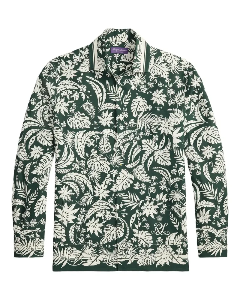 Ralph Lauren Hemd mit Blatt-Print - Grün Grün