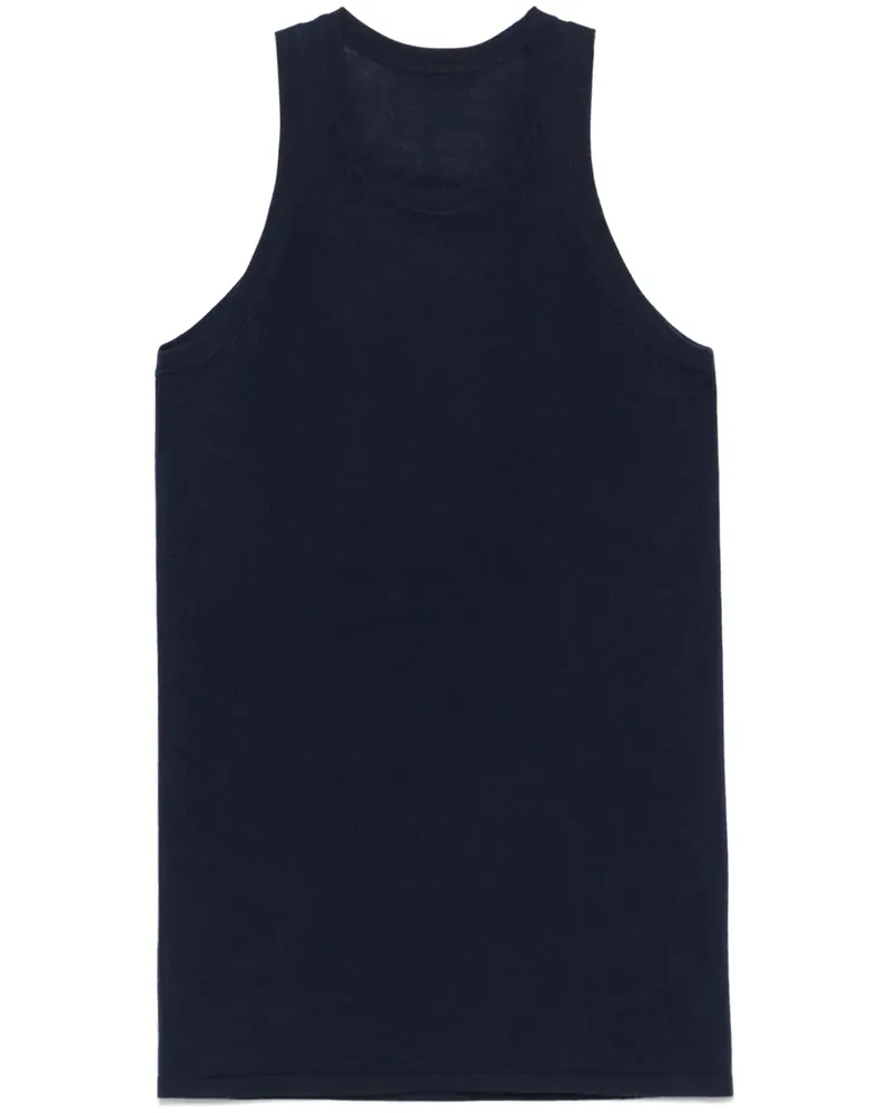 Frenckenberger Gestricktes Tanktop - Blau Blau