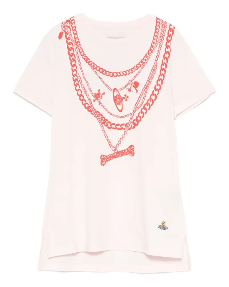 Vivienne Westwood Viv Chain T-Shirt - Rosa Rosa