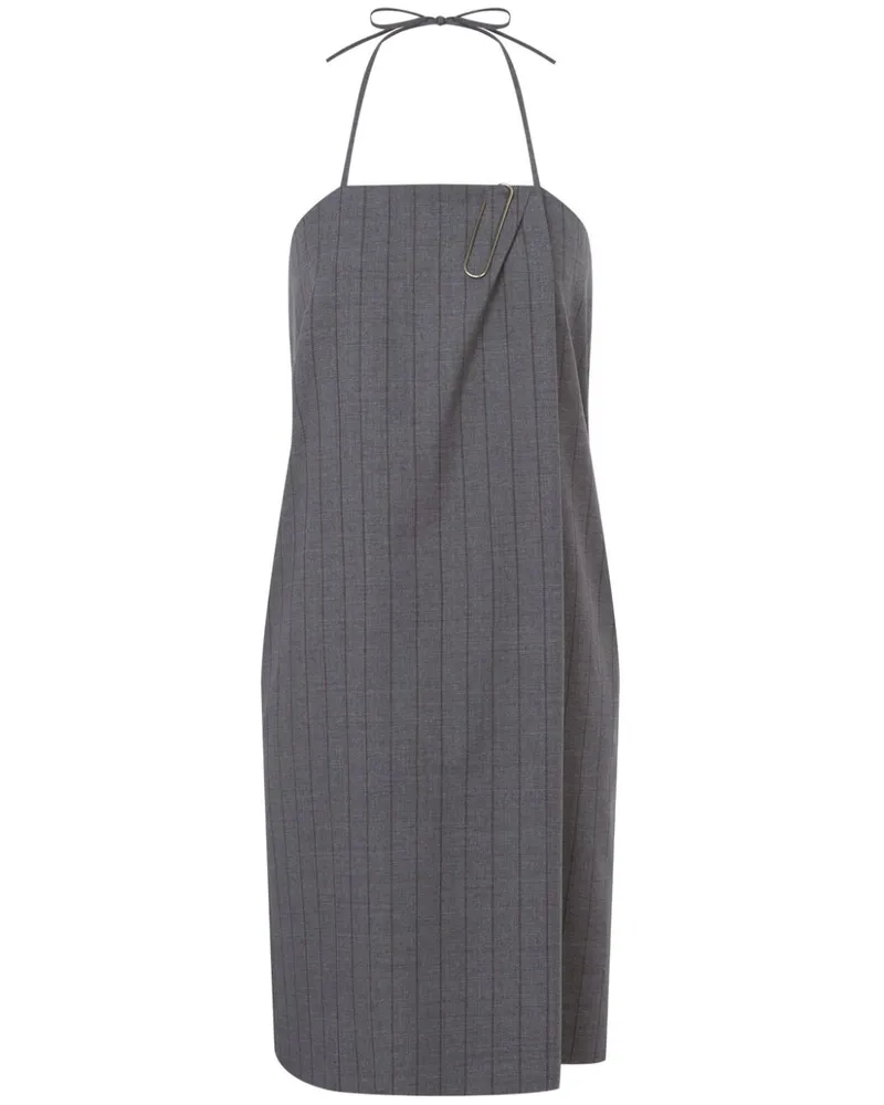Moschino Minikleid mit Nadelstreifen - Grau Grau