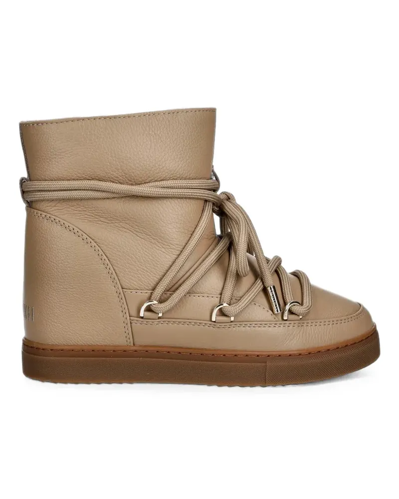 INUIKII lace-up ankle boots - Nude Nude