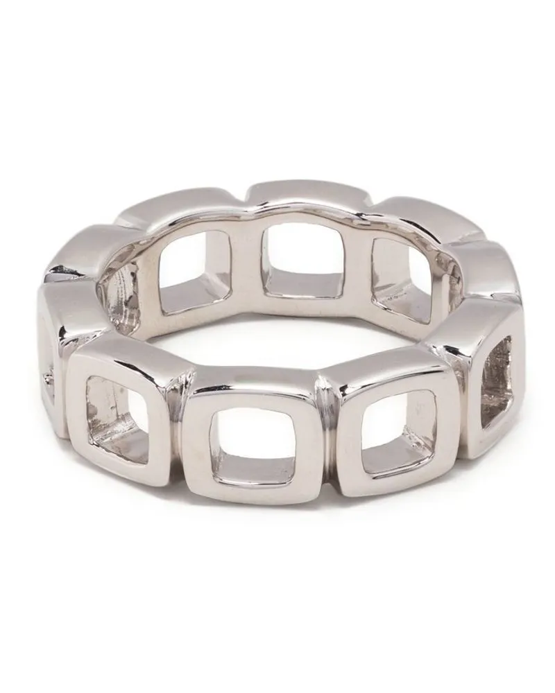 Tom Wood Cushion Band Ring Silber