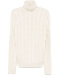 Jacob Cohën cable-knit sweater Weiß