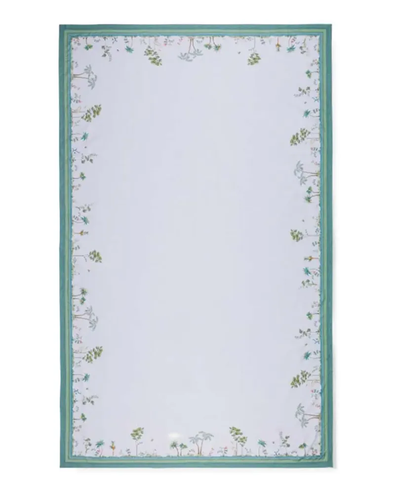 PiP Studio Jolie Tischdecke mit Blumenprint - Weiß Weiß