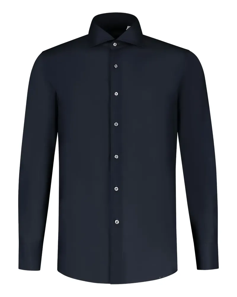 Finamore 1925 Langärmeliges Hemd - Blau Blau