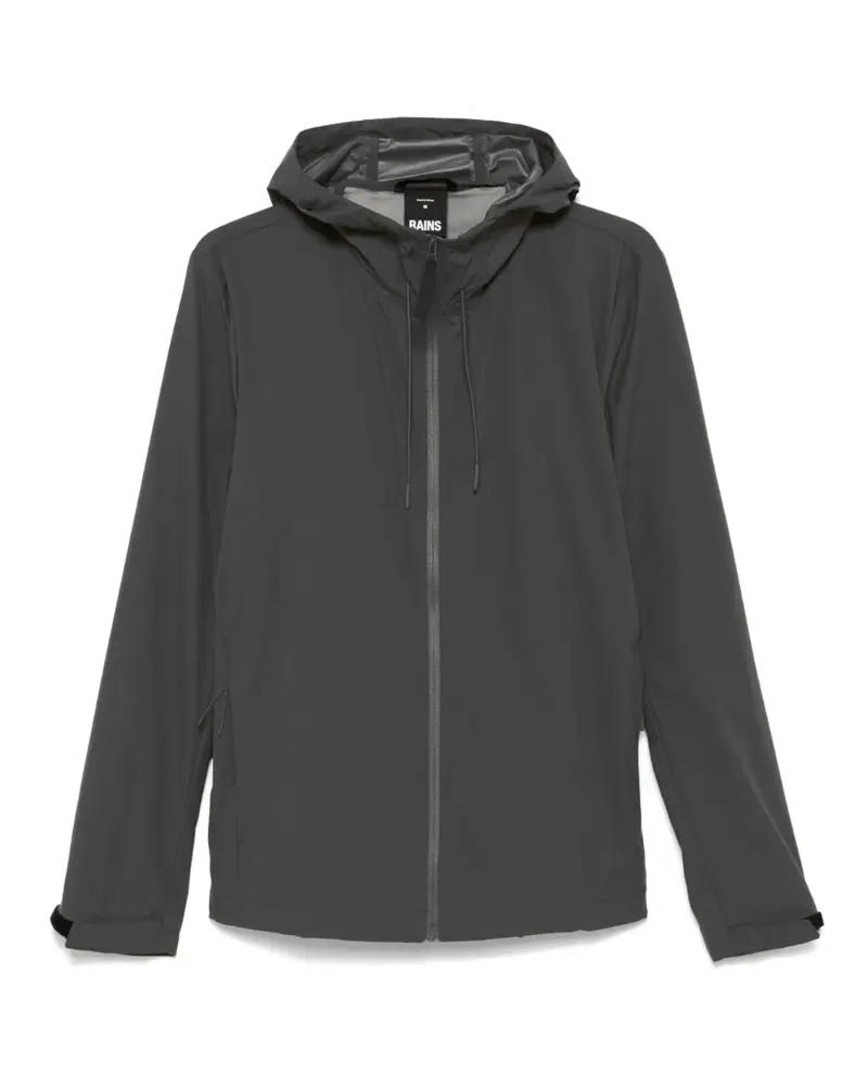 RAINS Mito hooded touch-strap jacket - Grau Grau