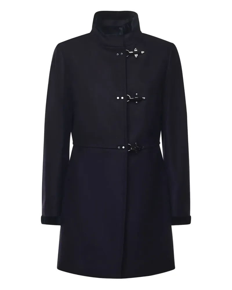 Fay toggle-fastening single-breasted coat - Blau Blau