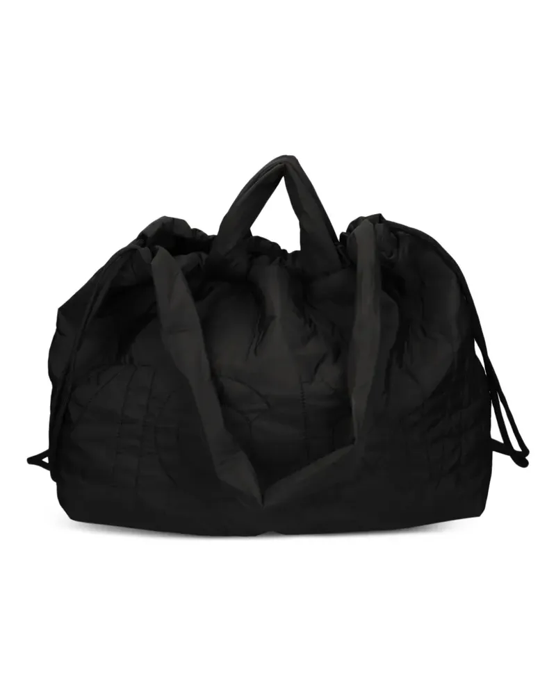 Vic Matié Gesteppte Tote Bag mit Logo-Prägung - Schwarz Schwarz