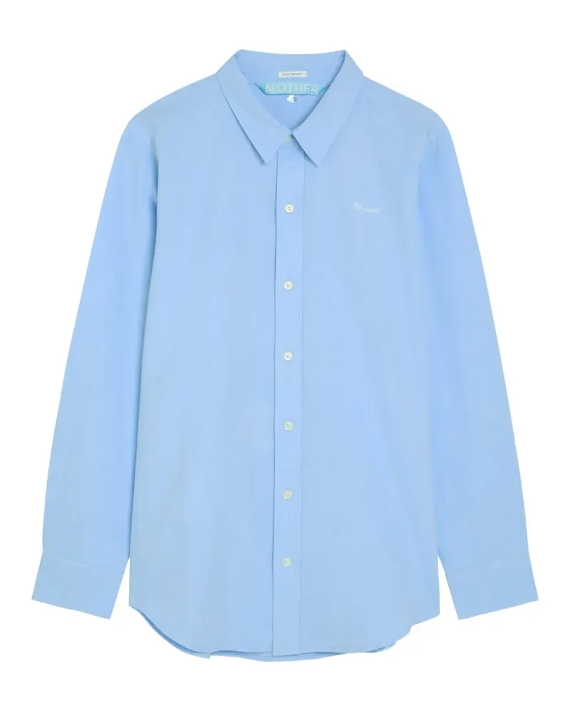 Mother The Bestie Hemd mit Stickerei - Blau Blau