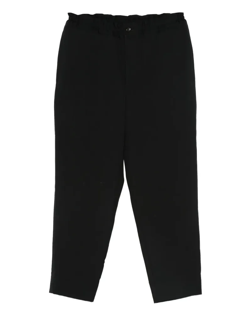 Comme des Garçons elasticated-waist wool trousers - Schwarz Schwarz