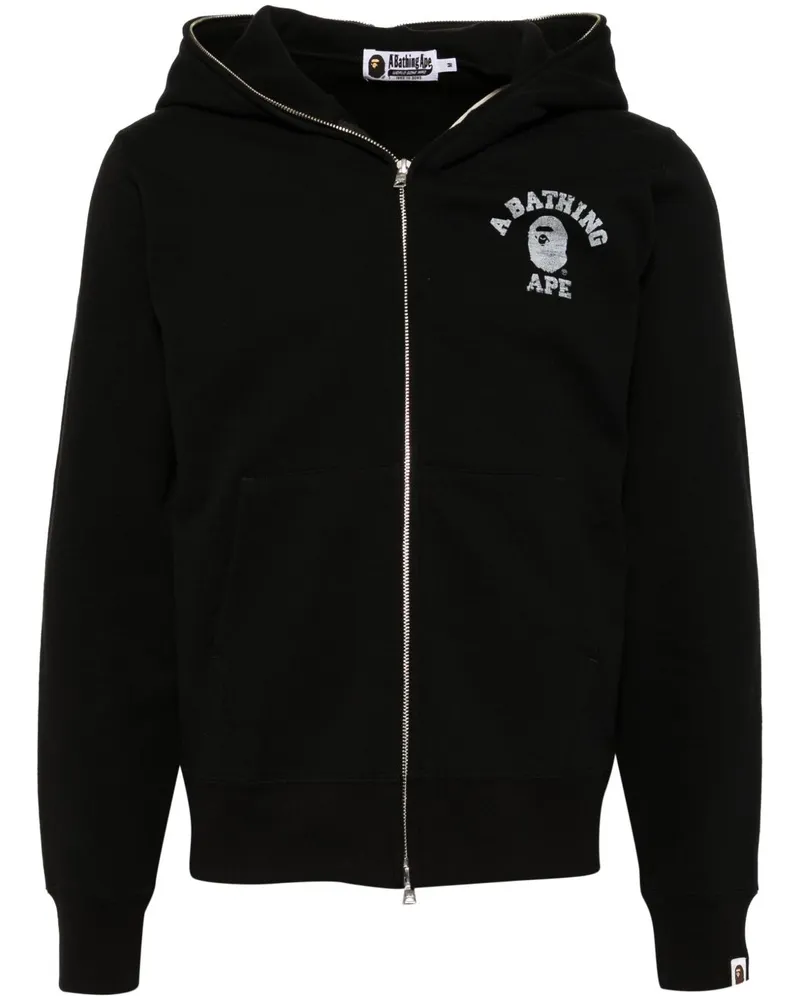 BAPE Hoodie mit Logo-Print - Schwarz Schwarz