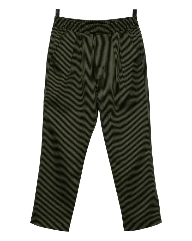 Tom Ford Bengal-stripe pleated trousers - Grün Grün