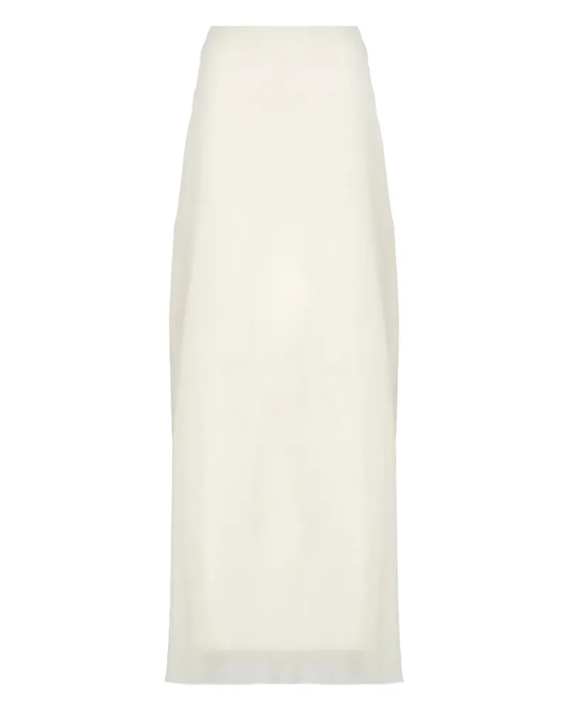 Peserico Rock aus Satin - Nude Nude