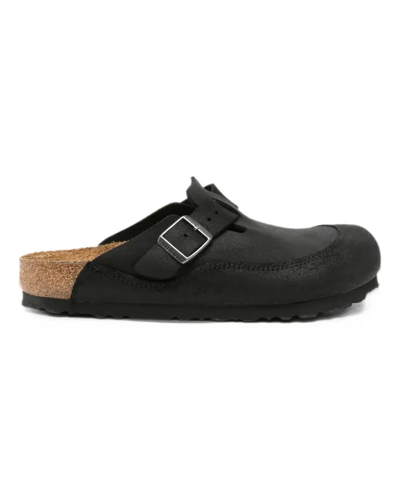 Birkenstock Boston Nova buckle-fastening mules - Schwarz Schwarz