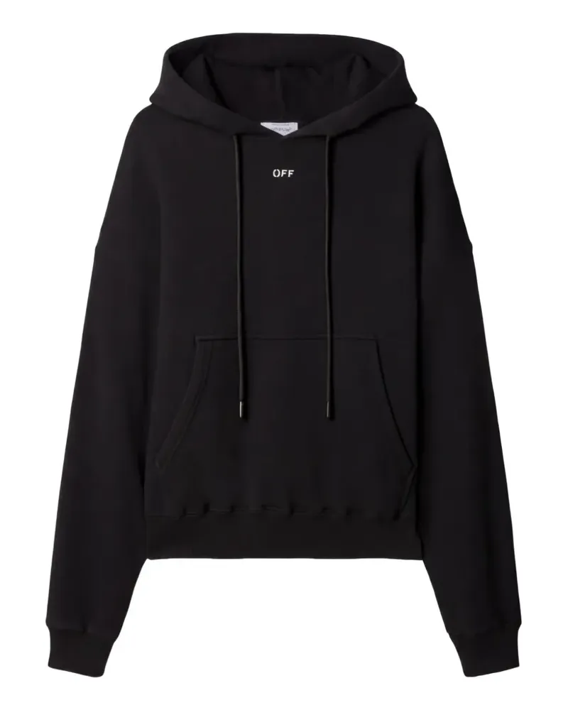 OFF-WHITE Hoodie mit Kängurutasche - Schwarz Schwarz