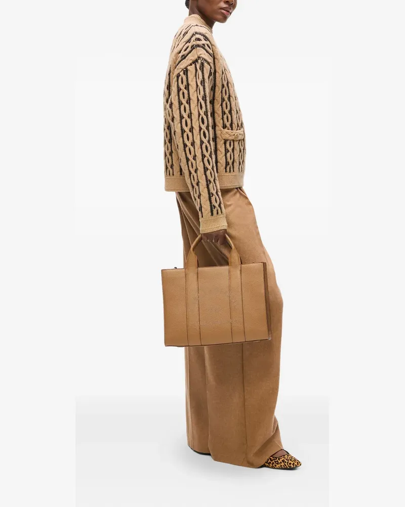 Karl Lagerfeld Mittelgroßer Shopper mit Logo-Print - Braun Braun