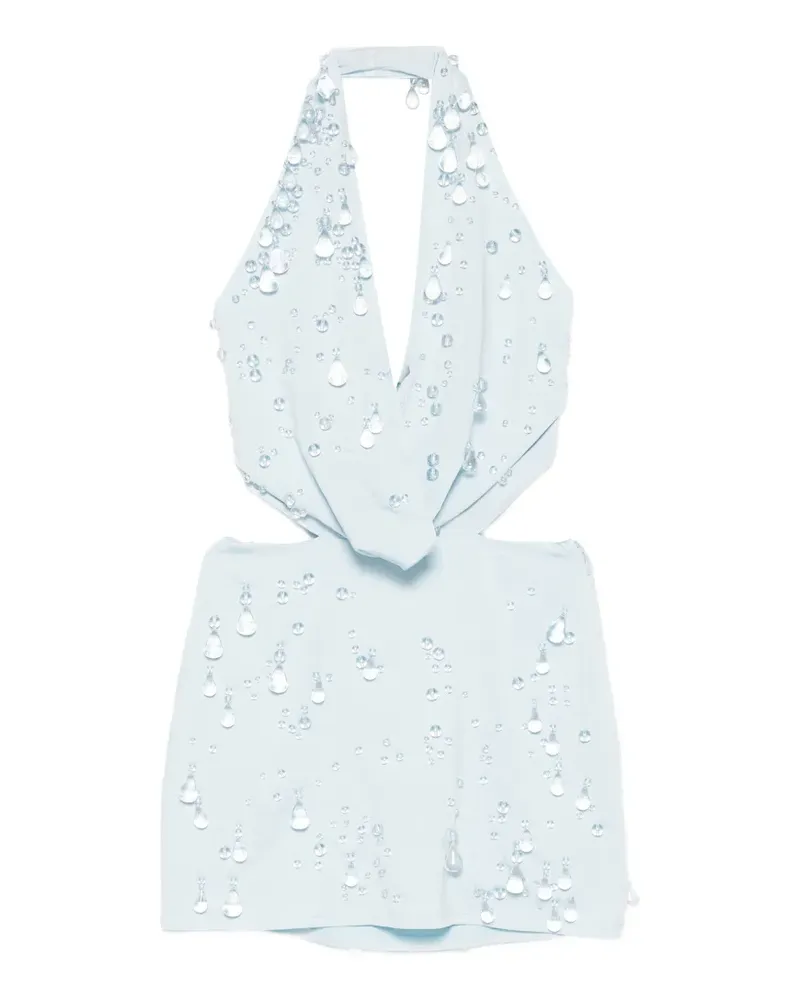 Cult Gaia cutout beaded mini dress - Blau Blau