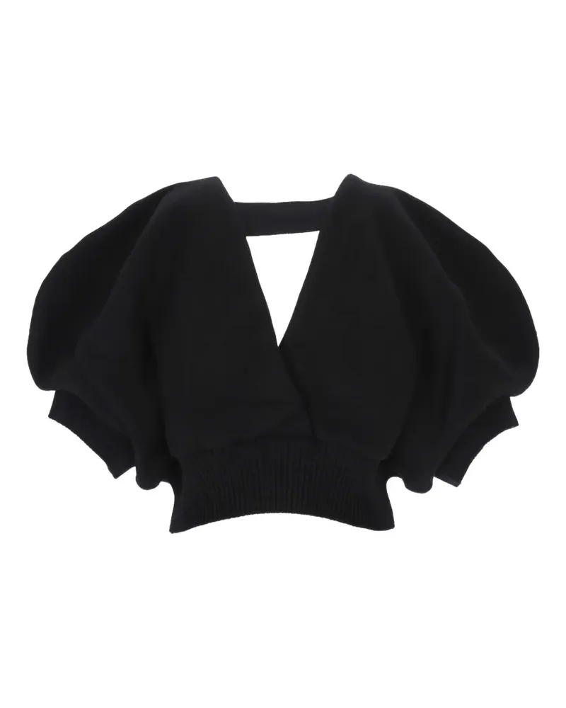 Sacai V-neck blouse - Schwarz Schwarz