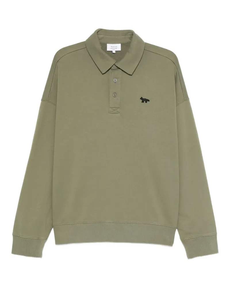 Kitsuné Pullover mit Logo - Grün Grün