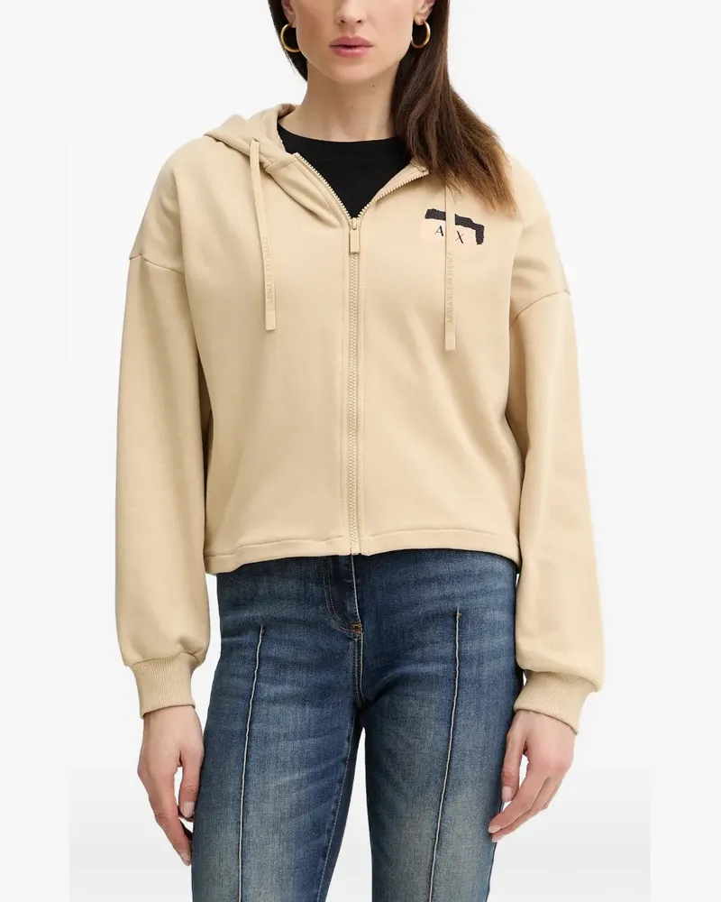 Armani Exchange Kapuzenjacke mit Logo - Nude Nude