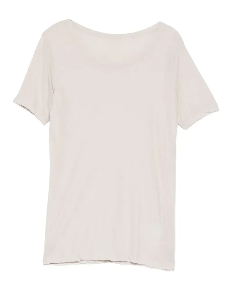 Yohji Yamamoto Einreihiges Jersey-T-Shirt - Nude Nude