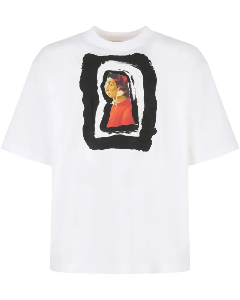 Marni T-Shirt mit Dante-Print - Weiß Weiß