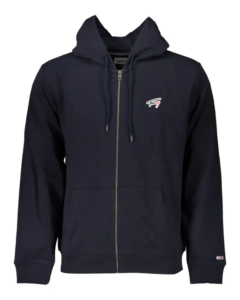 Tommy Hilfiger logo-detail zip-up hoodie - Blau Blau