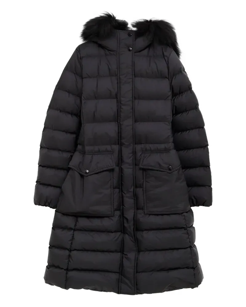 Moncler Khloesse shearling-trim quilted jacket - Schwarz Schwarz