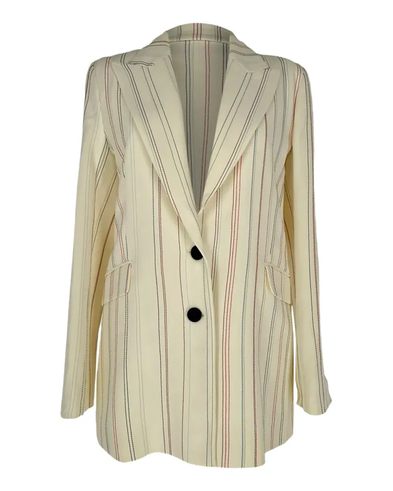 Roland Mouret striped Cady blazer - Nude Nude
