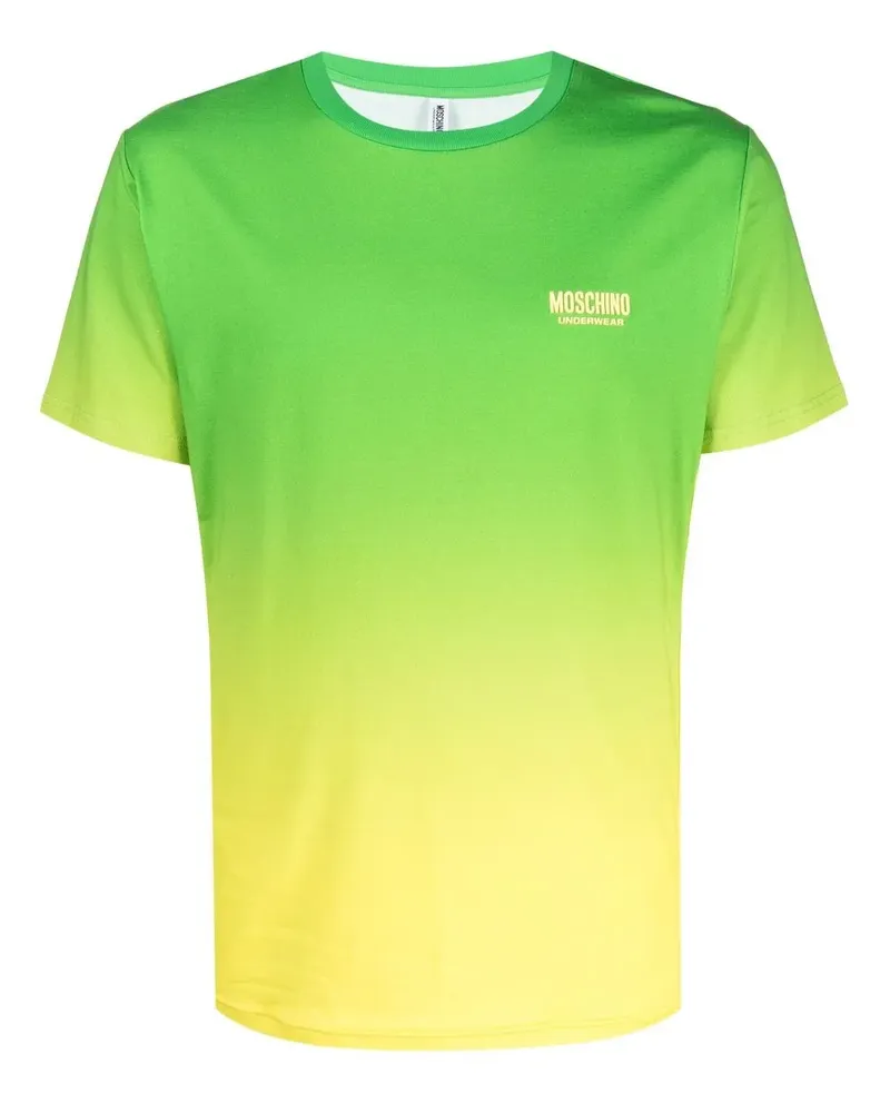 Moschino T-Shirt mit Ombre-Effekt - Grün Grün