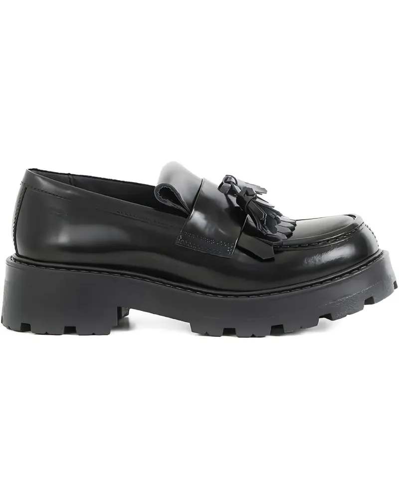 Vagabond Cosmo 2.0 Plateau-Loafer mit Quasten - Schwarz Schwarz