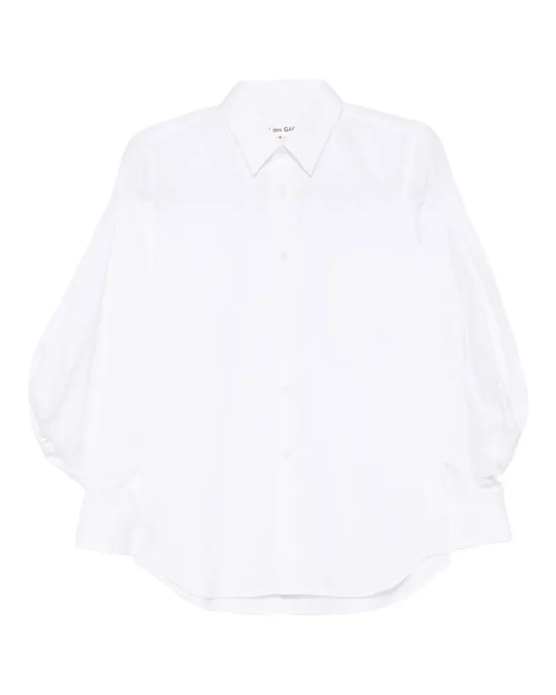 Comme des Garçons puff-sleeve shirt - Weiß Weiß