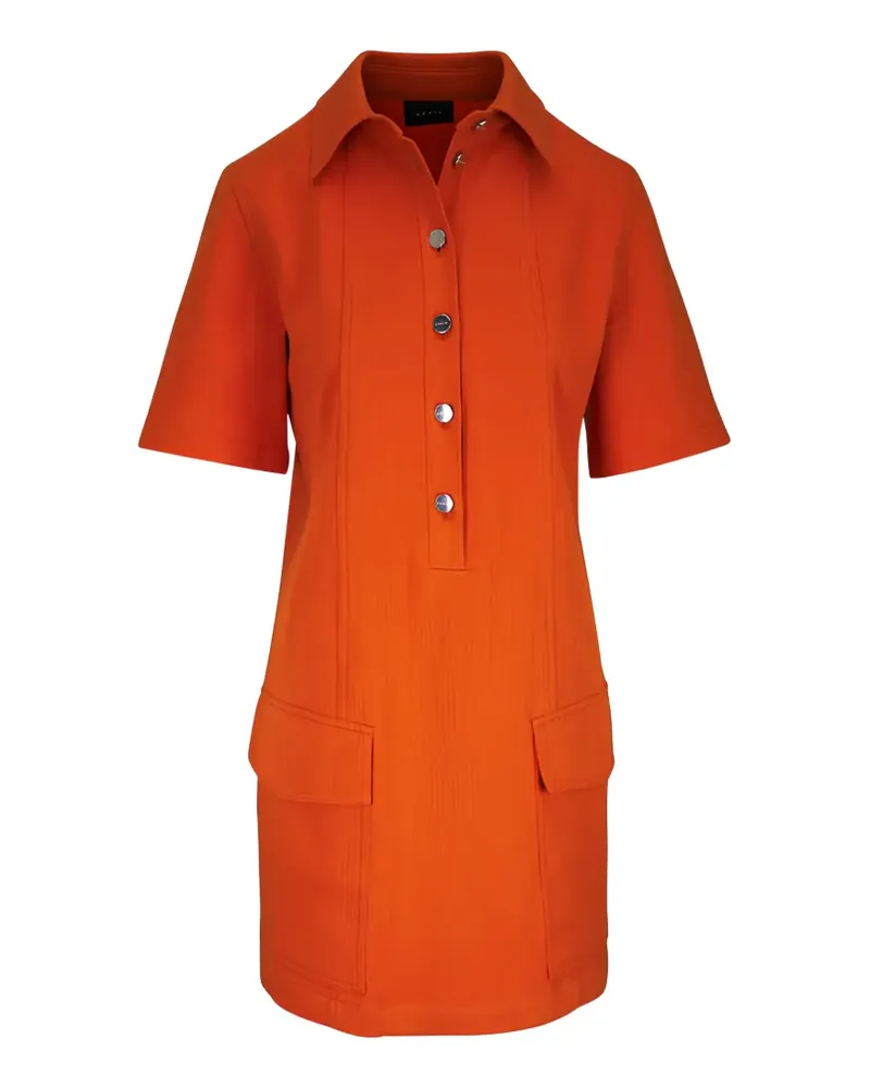 Akris short-sleeve mini dress - Orange Orange